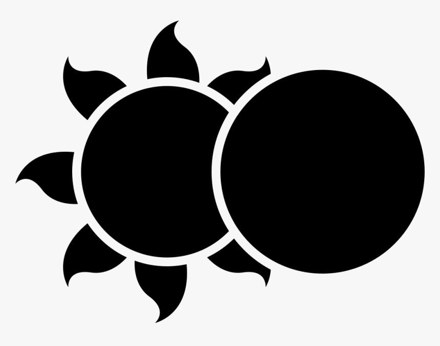 Eclipse - Moon And Sun Vector, HD Png Download, Free Download