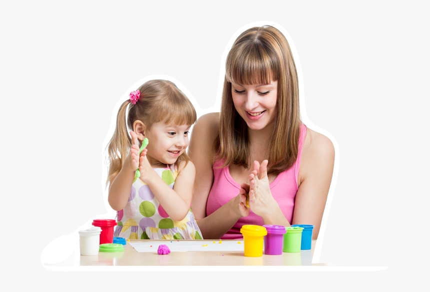 Through Play, Children Learn About Themselves, Their - Mother And Child Playing, HD Png Download, Free Download