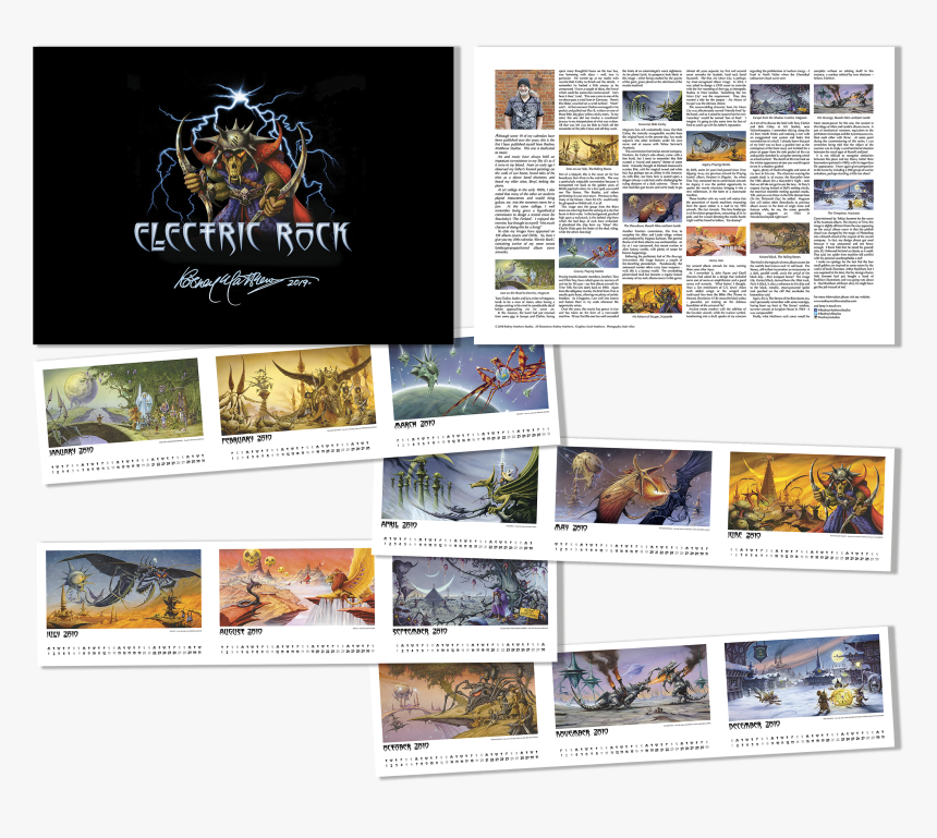 Rodney Matthews Studios Calendar - Graphic Design, HD Png Download, Free Download