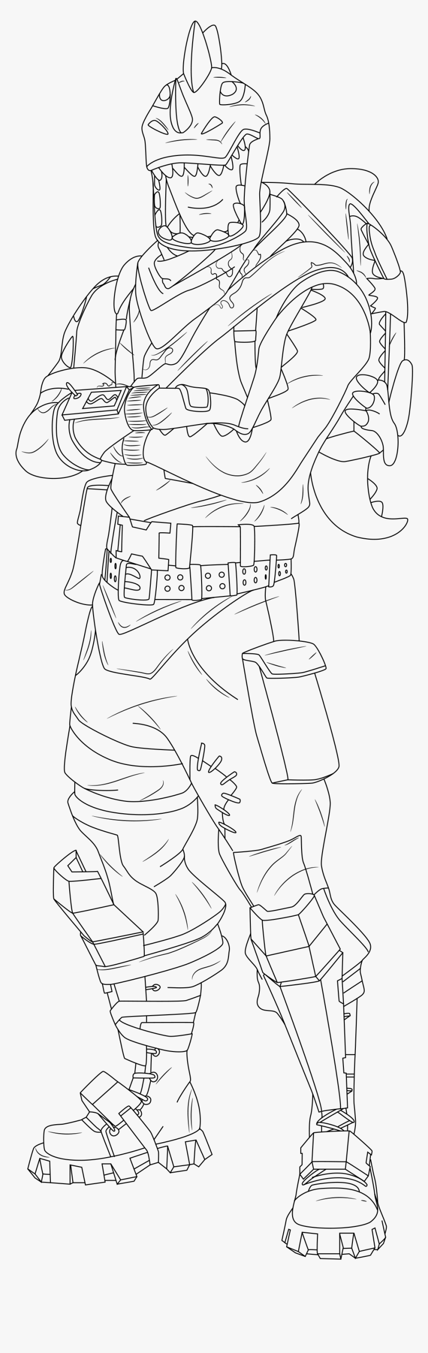 Rex Fortnite Coloring Pages, HD Png Download, Free Download