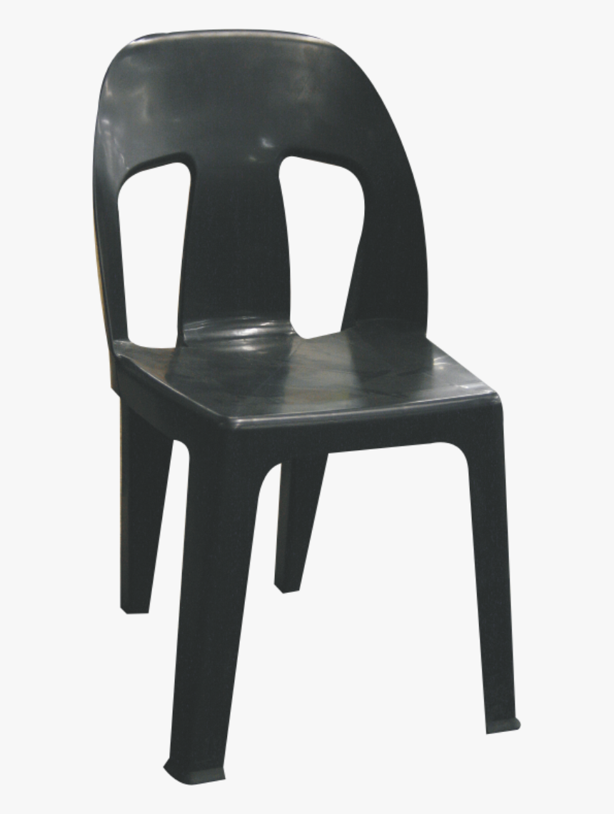 Black Plastic Chair Png, Transparent Png, Free Download