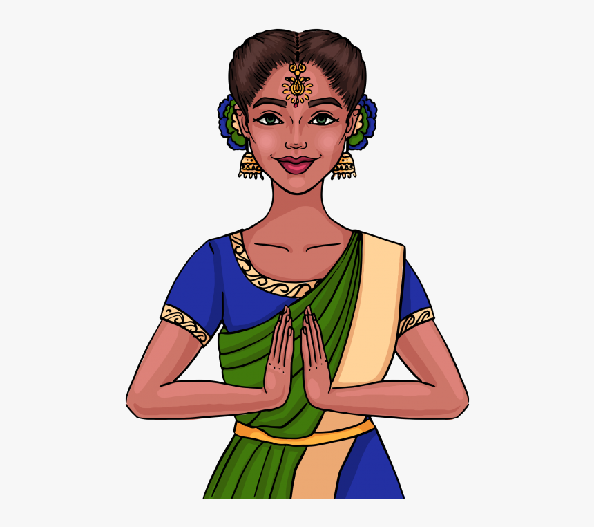 Indian Girl Clipart Png Image Free Download Searchpng - Indian Woman ...