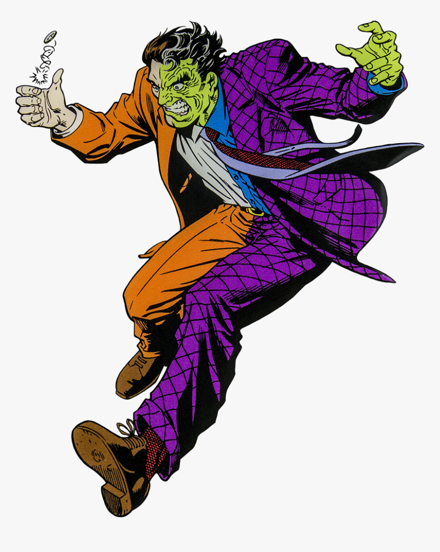 He"s Fun To Watch Because Bat Logo - Two Face Comics Png, Transparent Png, Free Download