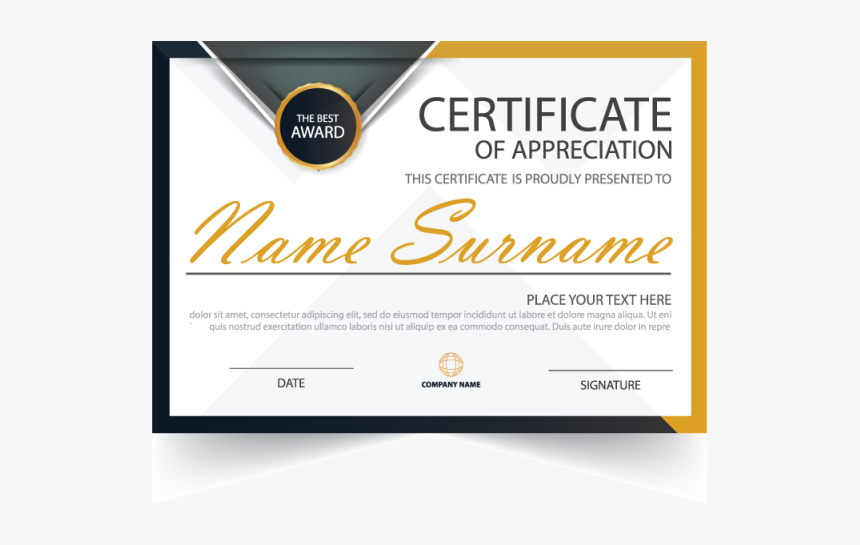 certificate logo design