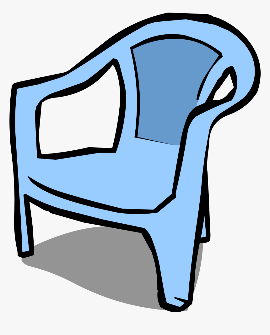 Transparent Comfy Chair Clipart - Plastic Chair Clipart, HD Png Download, Free Download