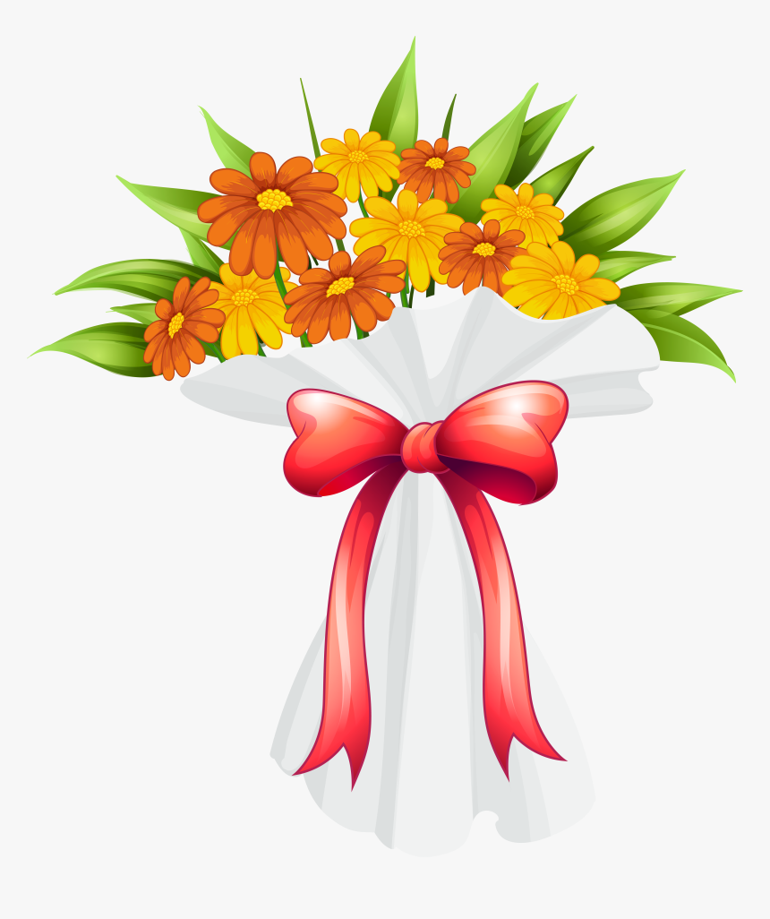 Lily Clipart Flower Bunch - Flower Bouquet Clipart Png, Transparent Png, Free Download