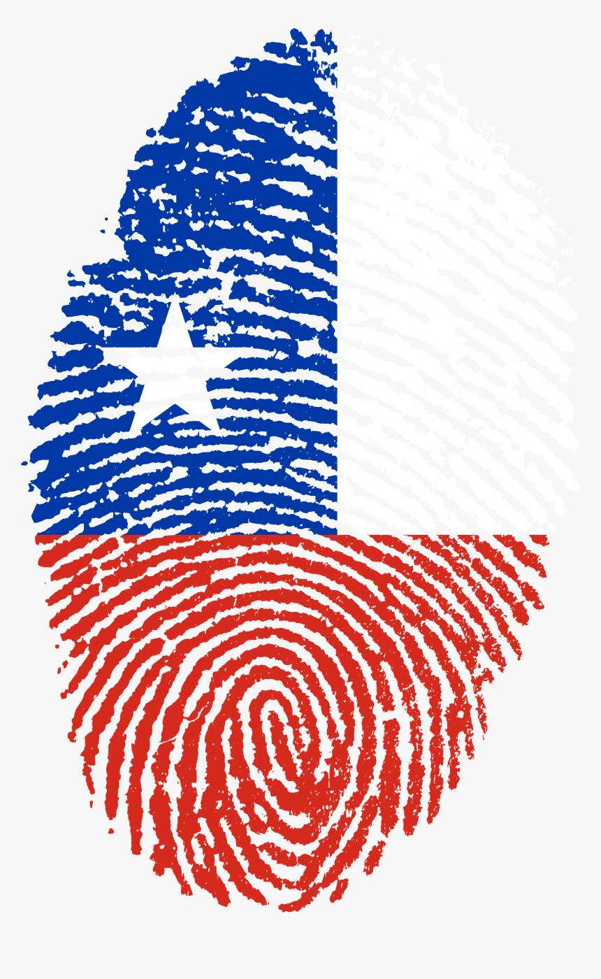 Chile Flag Fingerprint Country - Challenges Of Digital India, HD Png Download, Free Download