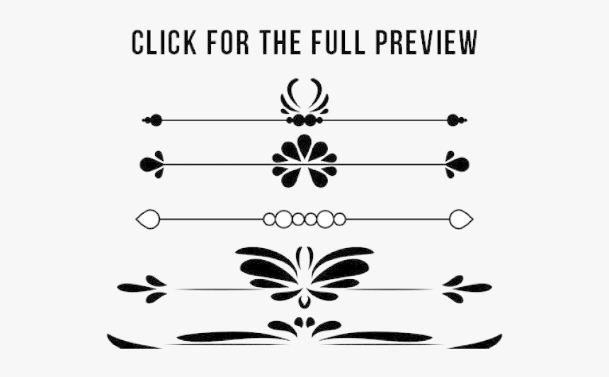 Wedding Flourishes Mega Pack Flourish Clipart Text Free Vector Decorative Divider Hd Png Download Kindpng