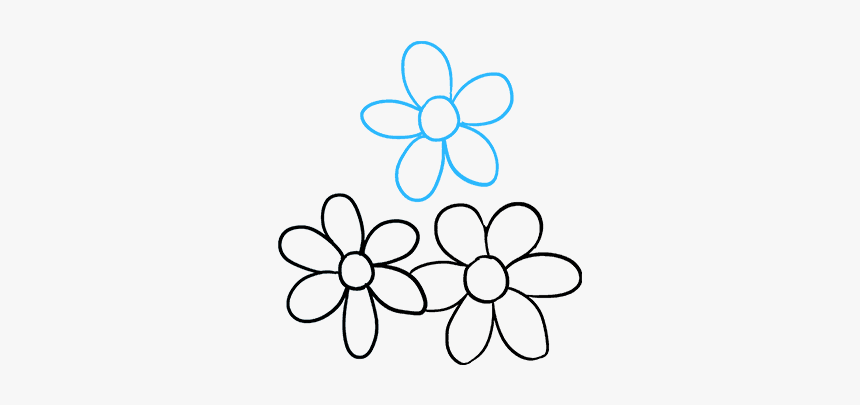 How To Draw Flower Bouquet - Draw A Flower Boquet, HD Png Download, Free Download