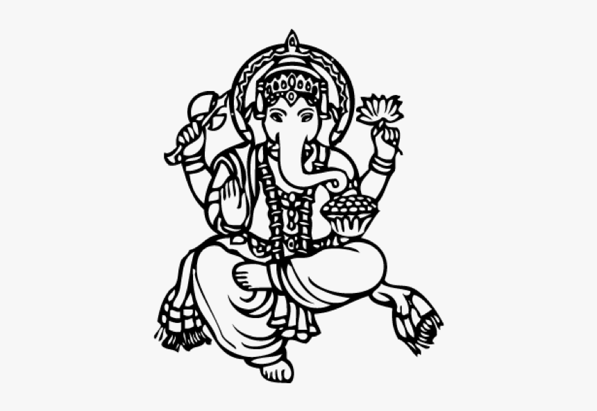 Drawing Picture Of Ganesha, HD Png Download, Free Download