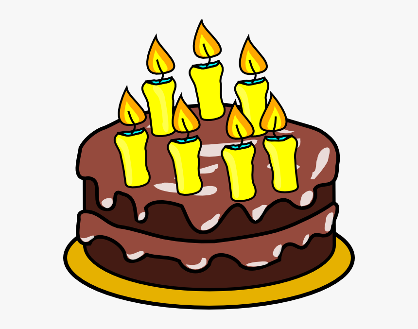 7th Birthday Cake Clip Art - Birthday Cake Clip Art, HD Png Download, Free Download