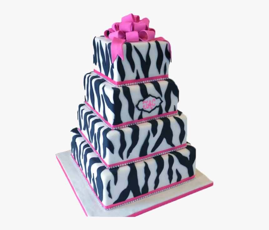 Zebra Bedazzled Cake - Birthday Cake, HD Png Download, Free Download