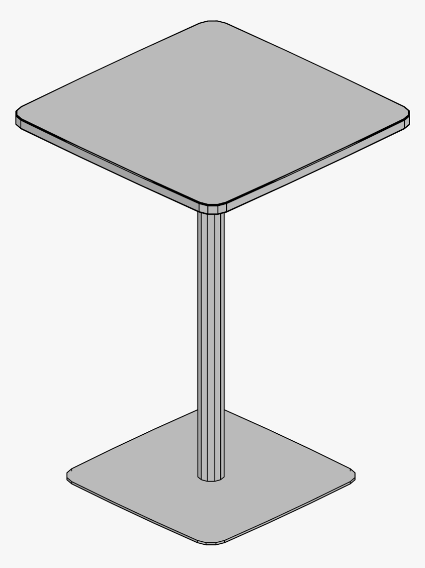 Turnstone Table Cafe Height 30 Square - End Table, HD Png Download, Free Download