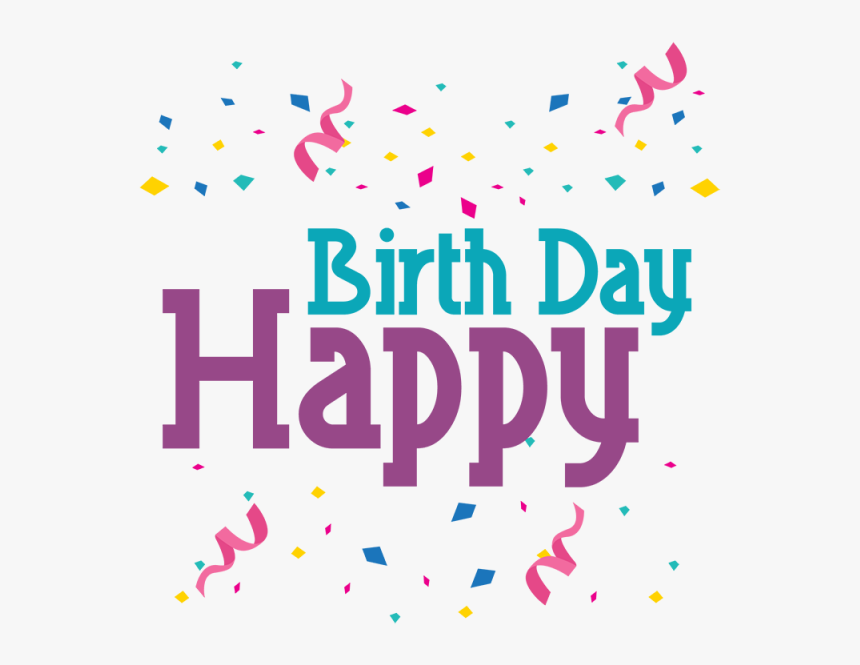 Transparent Happy Birthday Vector Png - Graphic Design, Png Download, Free Download