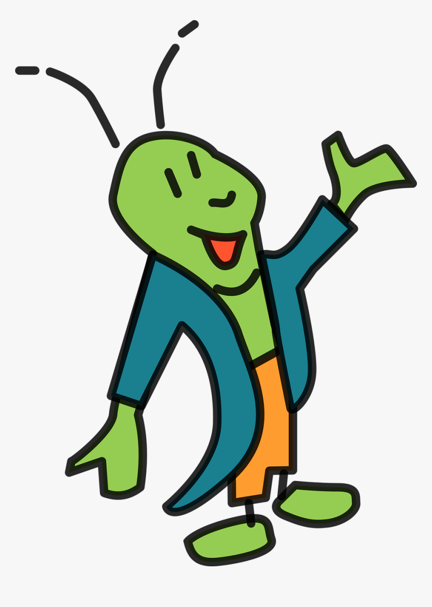 Animals Cartoon Cricket Free Picture - Cartoon Cricket Png, Transparent Png, Free Download