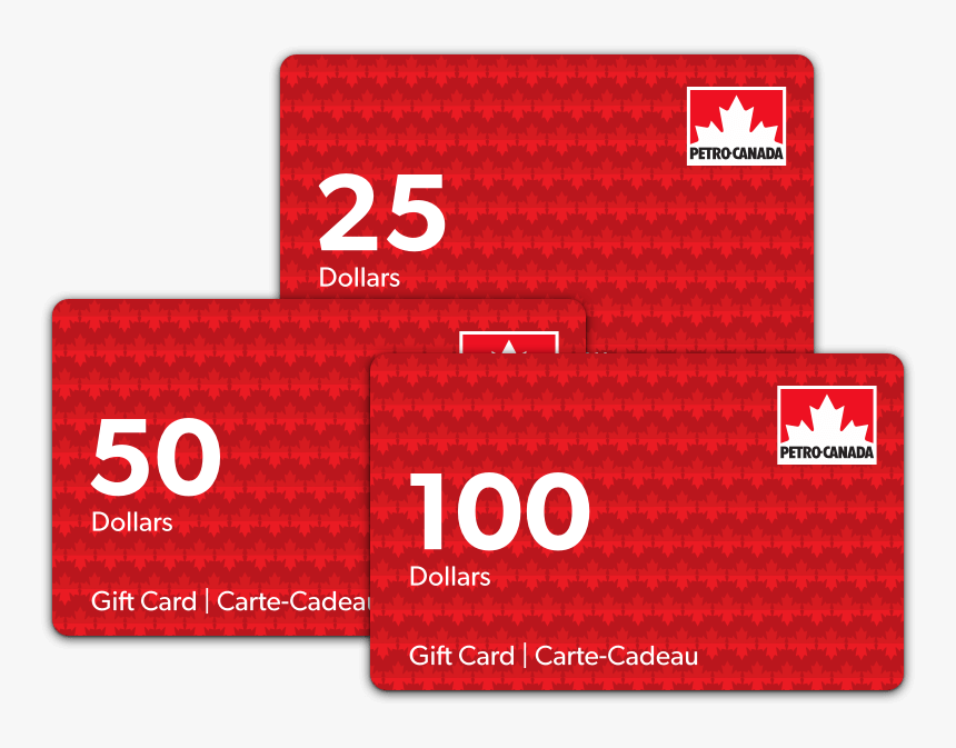 Three Denominations Of Petro-canada Gift Card - Petro Canada, HD Png Download, Free Download