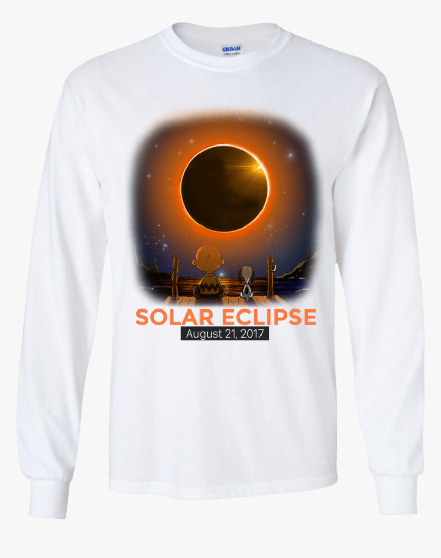 Charlie Brown & Snoopy Solar Eclipse Kid Shirt - Long-sleeved T-shirt, HD Png Download, Free Download