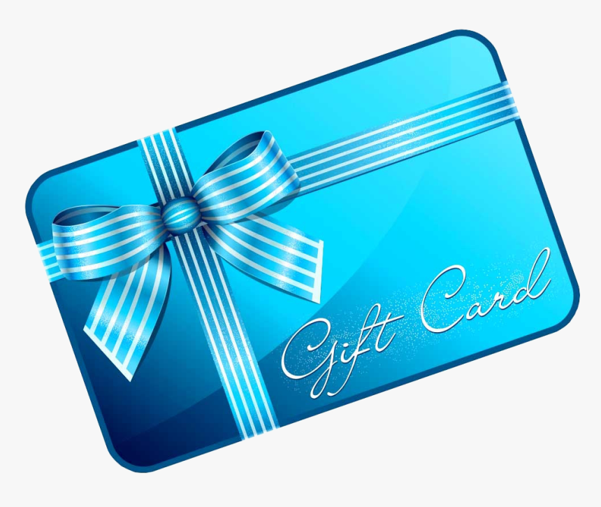 Blue Gift Card Clip Art, HD Png Download, Free Download