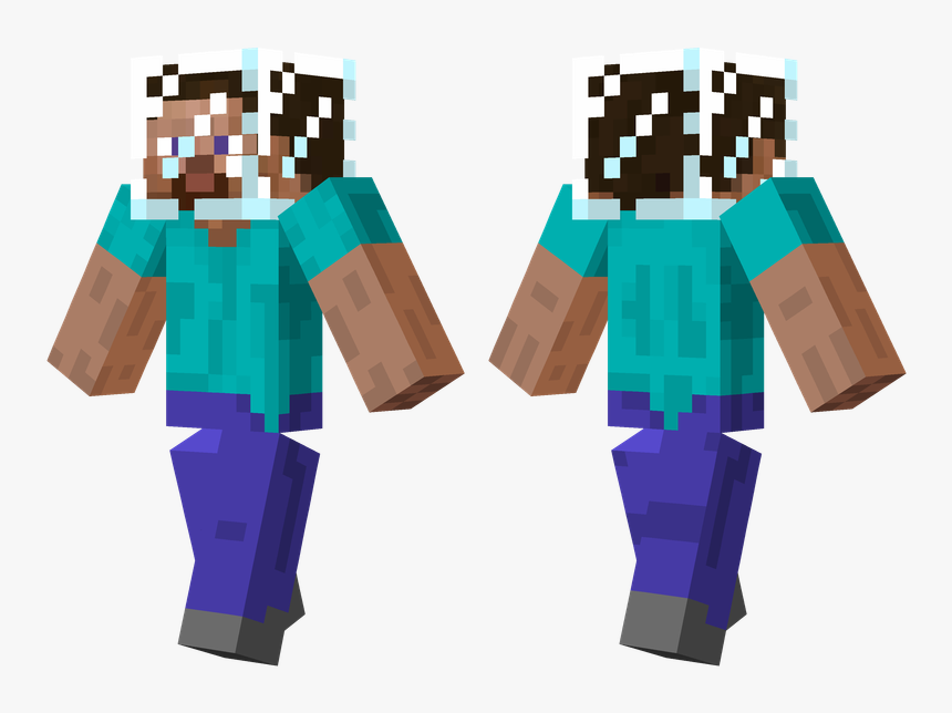 Minecraft Dark Steve Skin, HD Png Download, Free Download