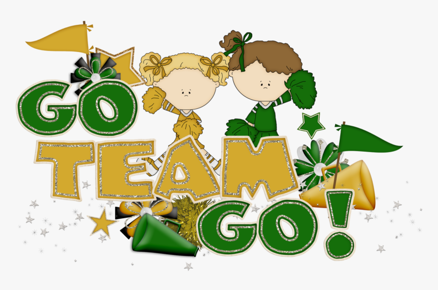 The Go Team Cheerleading Clip Art - Cheerleading, HD Png Download, Free Download