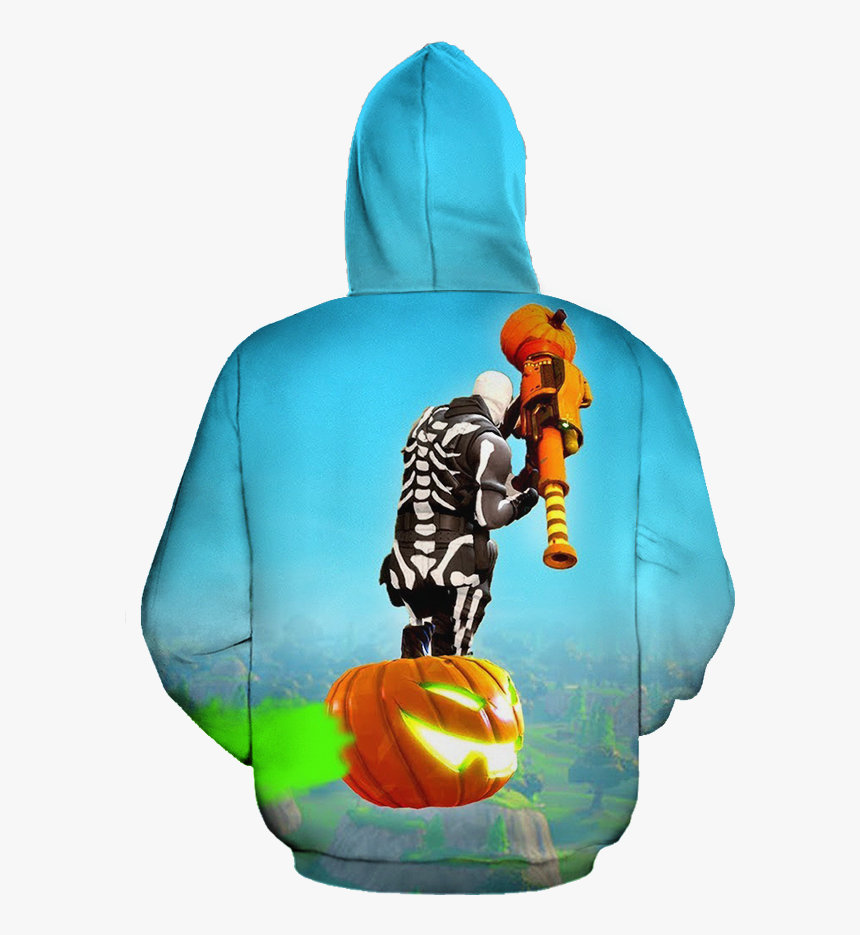 Fortnite Skull Trooper 3d Hoodie - Fortnite Rocket Riding, HD Png Download, Free Download