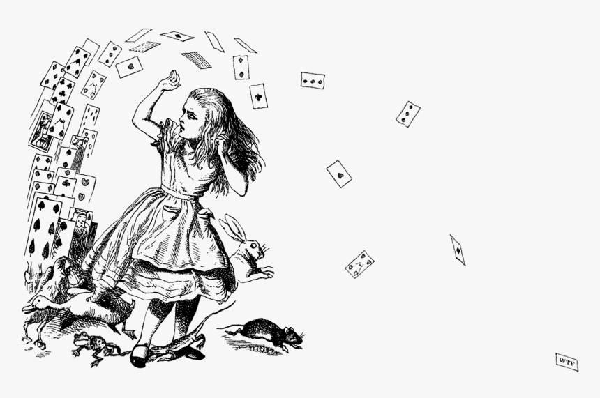 Original Alice In Wonderland Cards, HD Png Download, Free Download