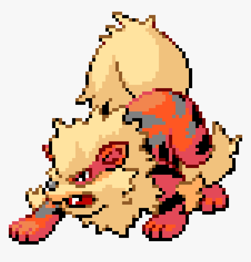 Arcanine Pixel Art, HD Png Download, Free Download