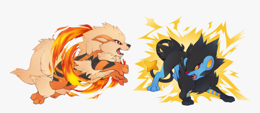 Pokemon Luxray Vs Arcanine, HD Png Download, Free Download