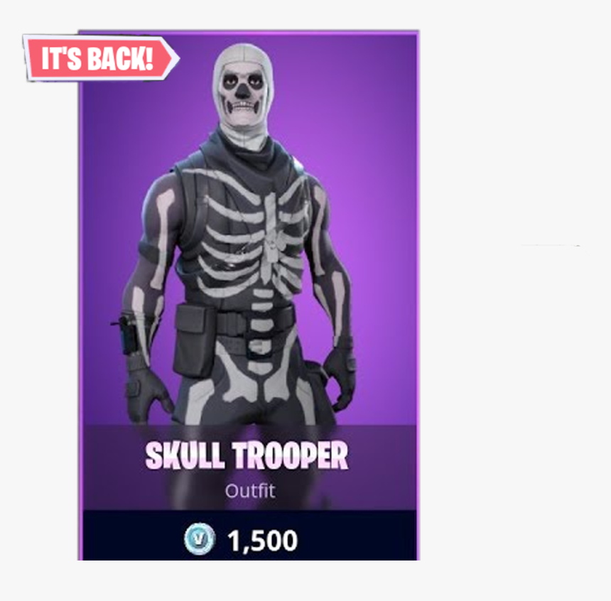 New Skull Trooper Fortnite , Png Download - Skull Trooper From Fortnite, Transparent Png, Free Download