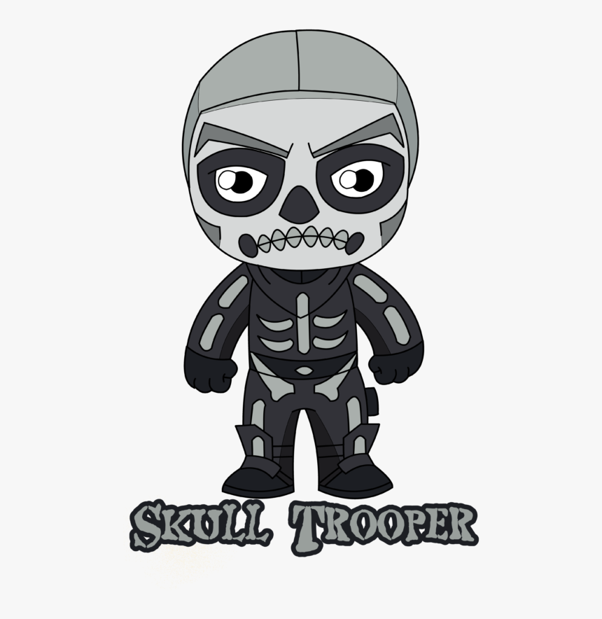 Fortnite Skull Trooper T-shirt - Skull Trooper Kawaii, HD Png Download, Free Download