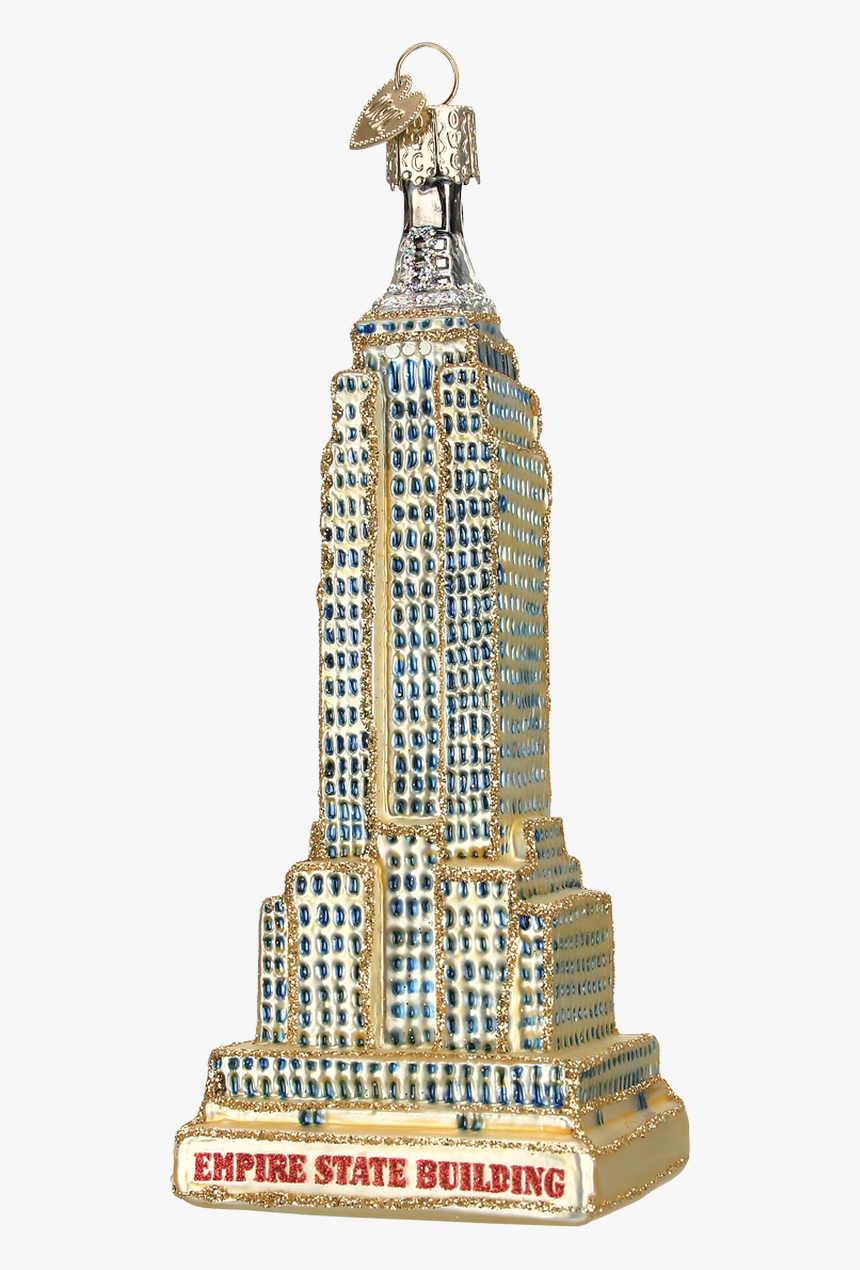 Gold Empire State Building Glass Ornament - Empire State Building, HD Png Download, Free Download