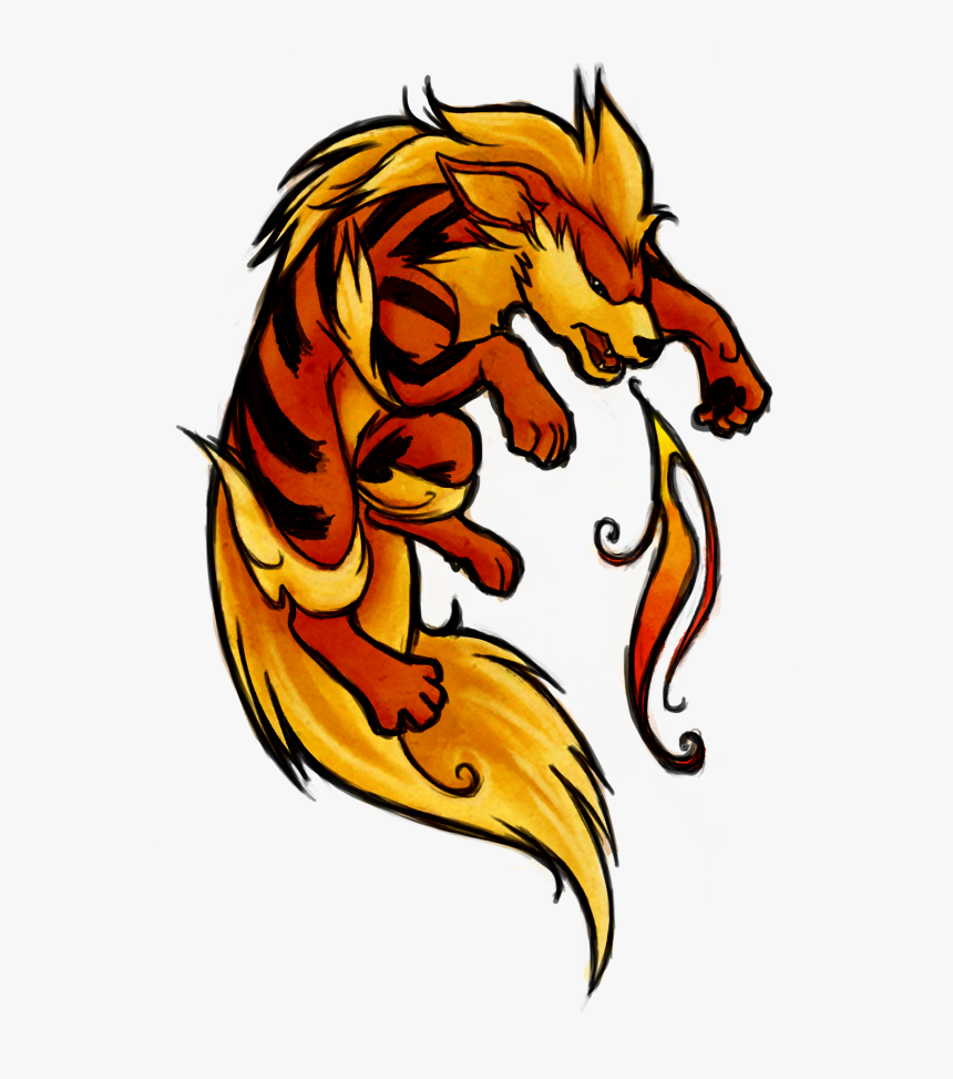 Arcanine Tattoo, HD Png Download, Free Download