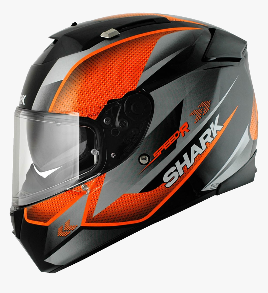 Black Orange Motorcycle Helmet, HD Png Download, Free Download