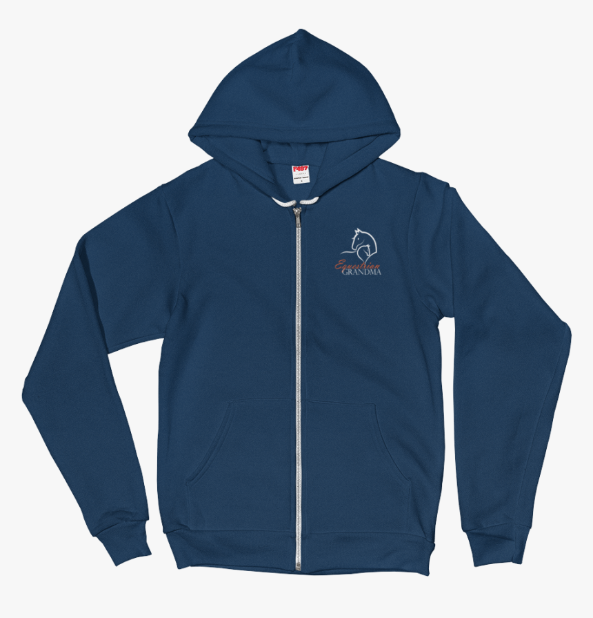 Equestrianmoms Logo Grandma Mockup Front Flat Sea Blue - Hoodie, HD Png Download, Free Download