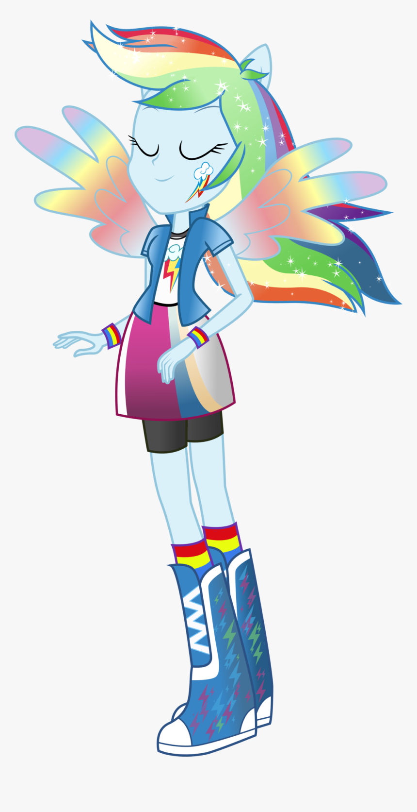 Coloring Book Equestria Girls Rainbow Dash Rainbowfied - Rainbow Dash Equestria Girl Rainbow Power, HD Png Download, Free Download