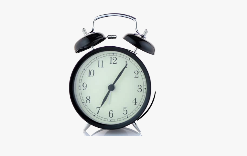 Alarm Clock Png Background - Clock With White Background, Transparent Png, Free Download