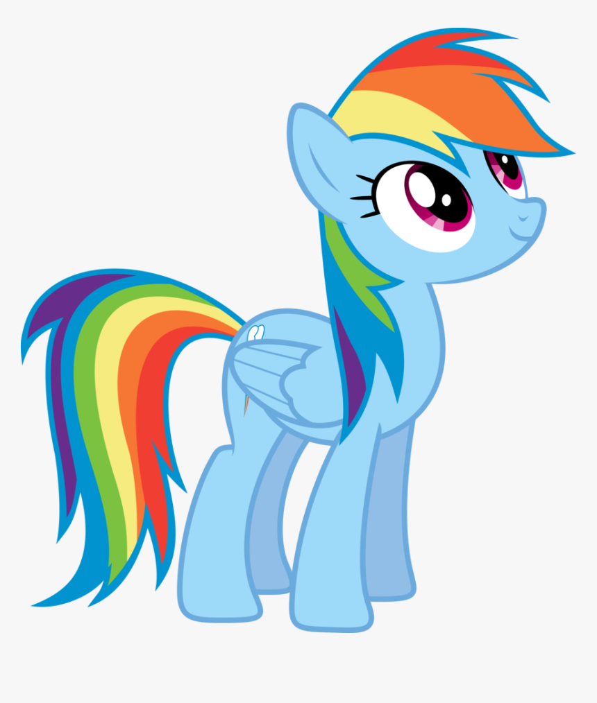 Mirrored, Pony, Rainbow Dash, Safe, Simple Background - Rainbow Dash Transparent Background, HD Png Download, Free Download