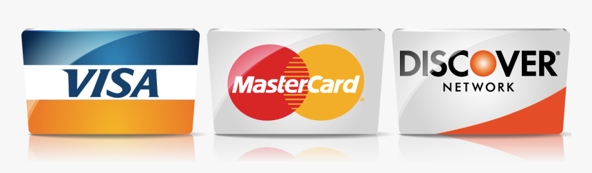 Clipart Credit Cards Logos - We Accept Visa Mastercard And Discover, HD Png Download, Free Download