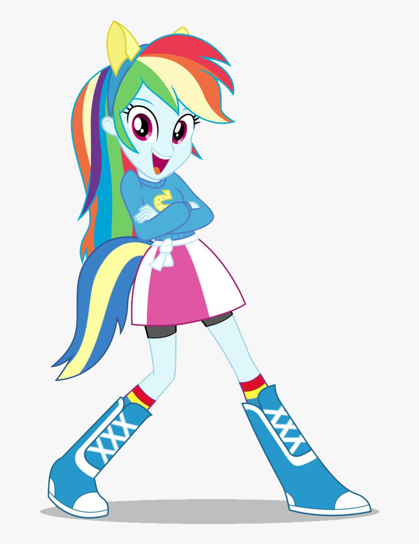 Rainbow Dash Equestria Girls Png Image - My Little Pony Rainbow Dash Girl, Transparent Png, Free Download
