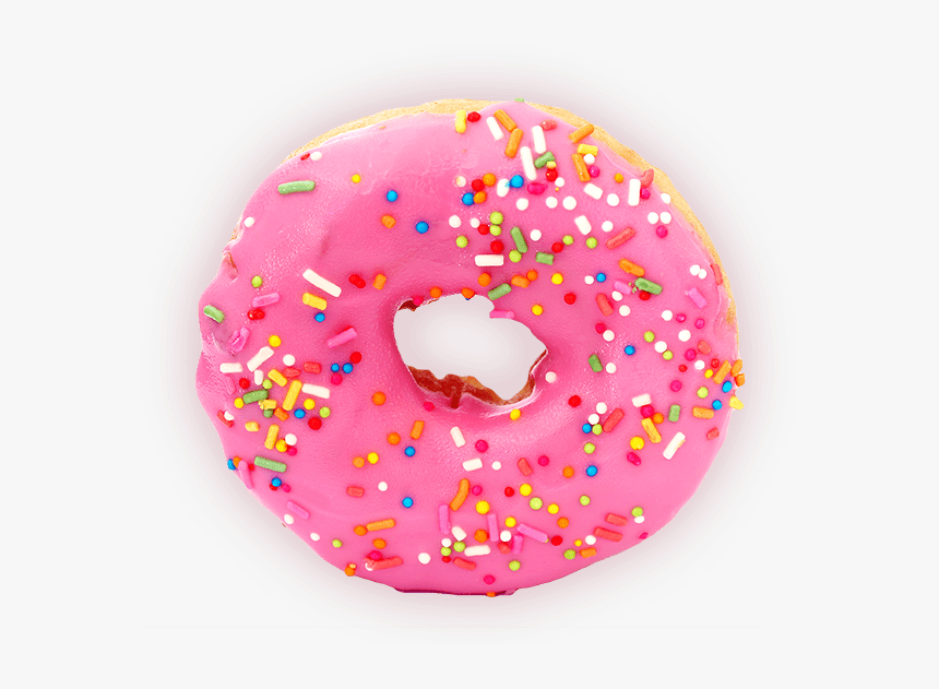 Rose Donut With Topping - Donut Transparent, HD Png Download, Free Download