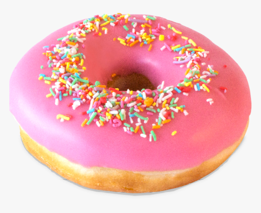 Pink Icing Sprinkle Doughnut - Donuts Icon Transparent Background, HD Png Download, Free Download