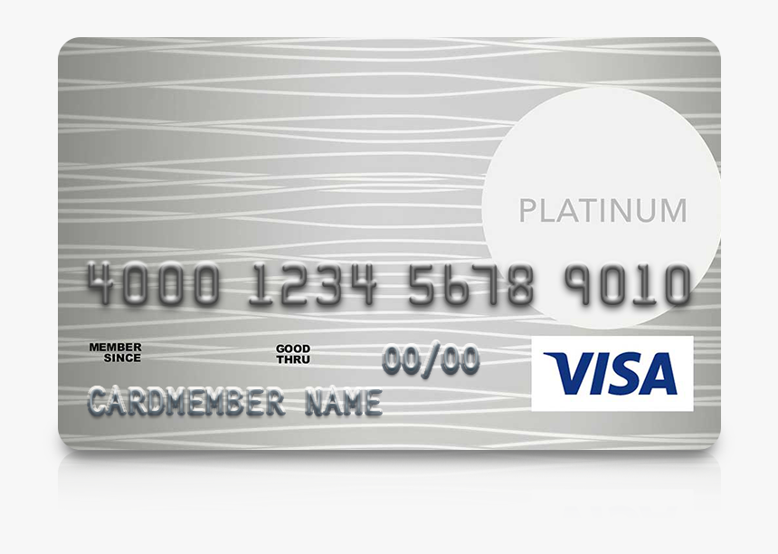 Visa Platinum Credit Card - Platinum Visa Card, HD Png Download, Free Download