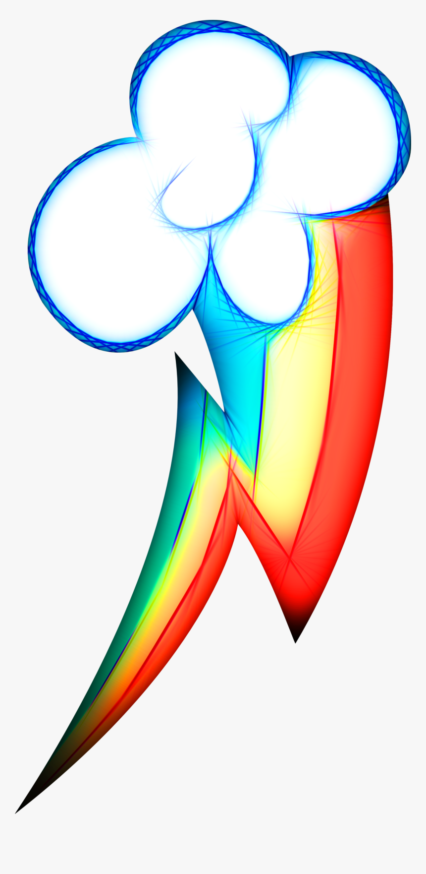 Neon Rainbow Dash"s Cutie Mark - Rainbow Dash's Cutie Mark, HD Png Download, Free Download