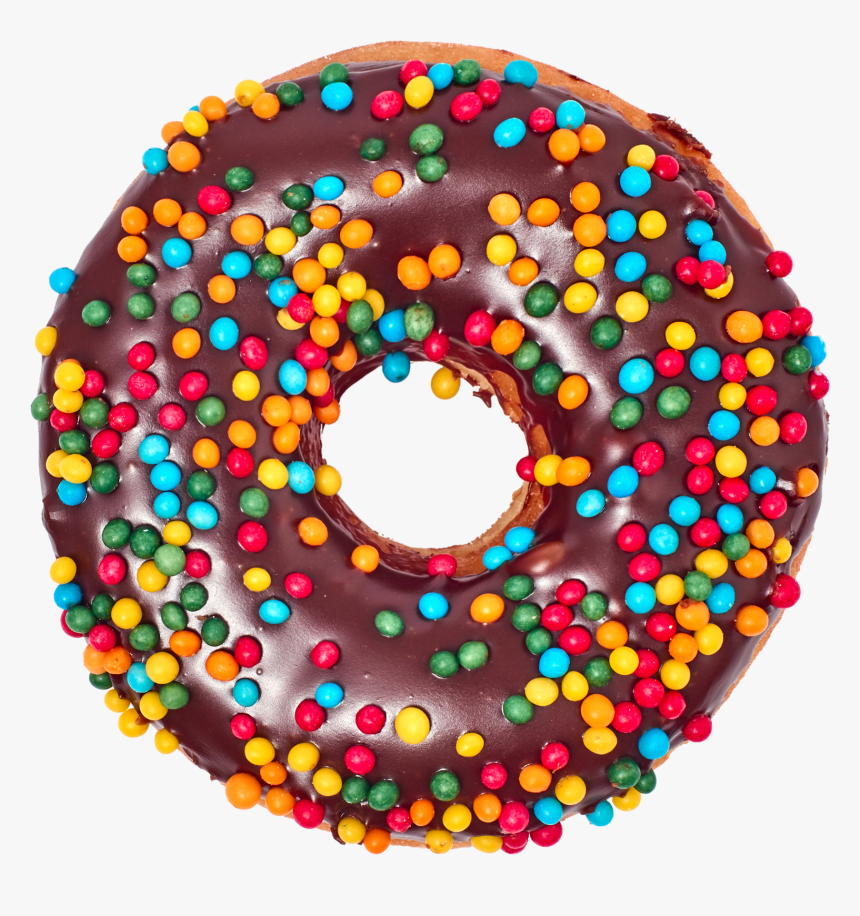 Transparent Donuts With Sprinkles Clipart - Doughnut, HD Png Download, Free Download