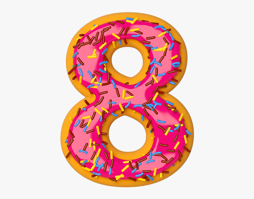 Doughnut - Numero 8 Donuts Png, Transparent Png, Free Download