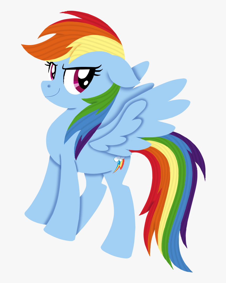 Blue Drawing Rainbow - My Little Pony The Movie 2017 Rainbow Dash, HD Png Download, Free Download