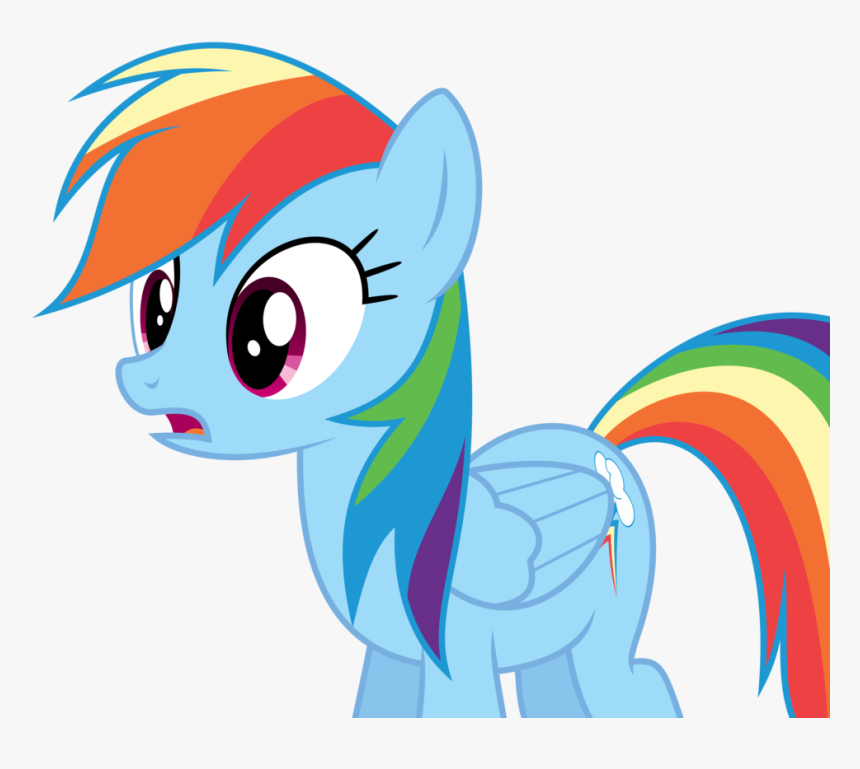 Rainbow Dash - Pony Shocked, HD Png Download, Free Download