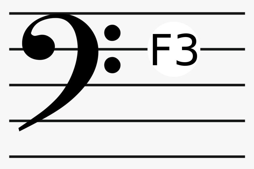 Bass Clef Note F, HD Png Download, Free Download