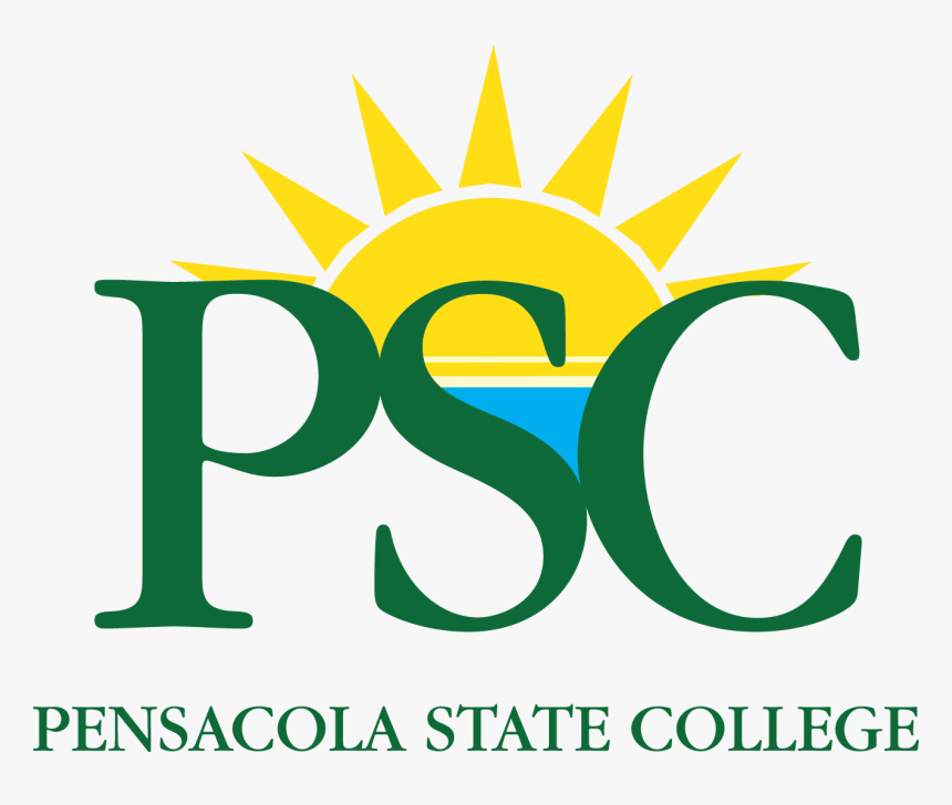 Decorative Image Of Psc Vertlogo1 Cmyk W3ar1w , Branding - Pensacola Junior College Logo, HD Png Download, Free Download