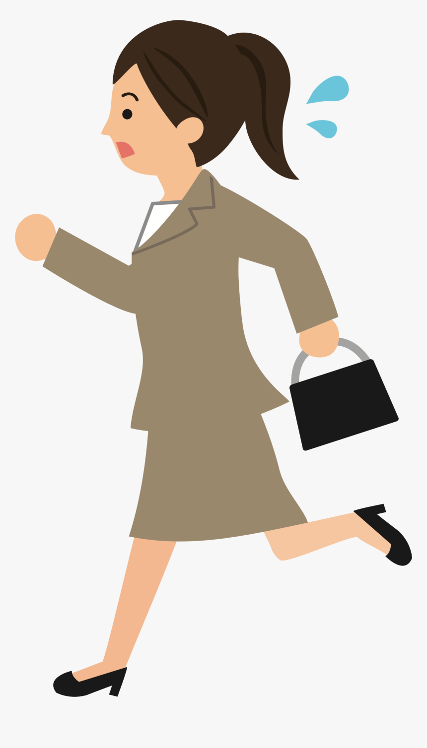 Transparent Work Clipart - Late Clipart Girl, HD Png Download, Free Download